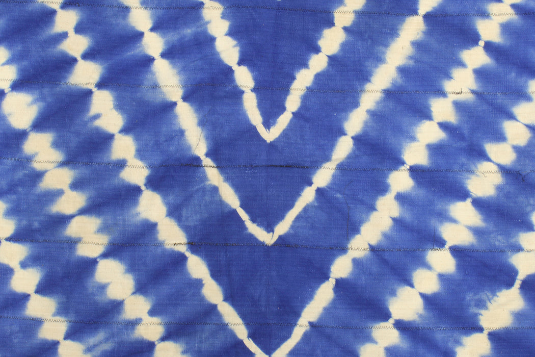 Vintage Mali Indigo Textile "Wrapper" | 66" x 47" - Niger Bend