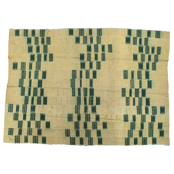 Vintage Aso Oke Textile of Nigeria | 69" x 49" - Niger Bend