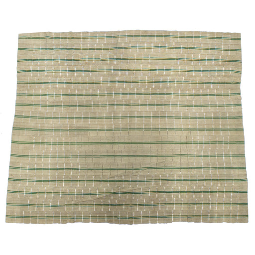 Vintage Aso Oke Textile of Nigeria | 69" x 58" - Niger Bend
