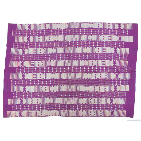 Vintage Aso Oke Textile of Nigeria | 77" x 48" - Niger Bend