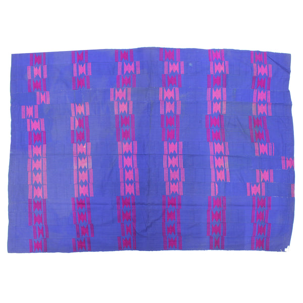 Vintage Aso Oke Textile of Nigeria | 83" x 58" - Niger Bend