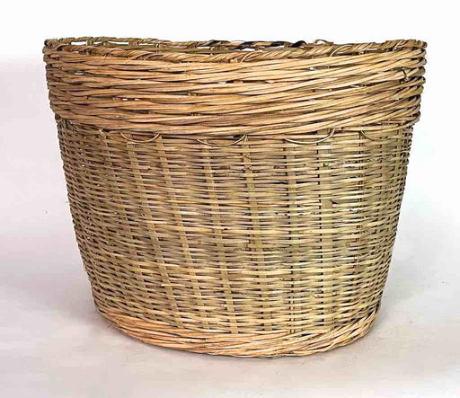 2-Weave Split Palm Frond Deep Basket - Benin | 16.5" x 13"