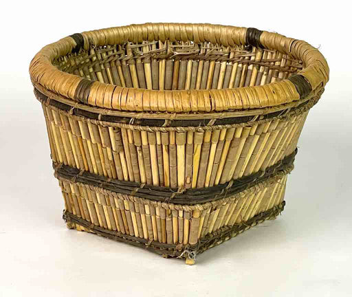 Small Sturdy Banana Leaf Dogon Basket - Mali | 4 x 7"