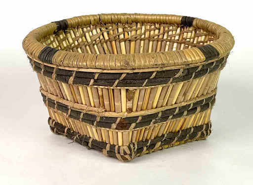 Small Sturdy Banana Leaf Dogon Basket - Mali | 4 x 8"