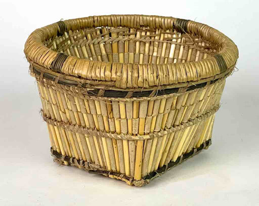 Small Sturdy Banana Leaf Dogon Basket - Mali | 4 x 7"