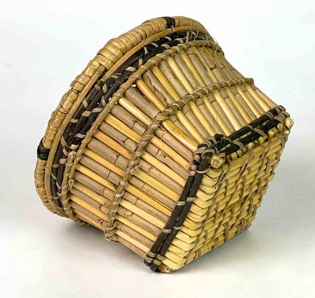 Small Sturdy Banana Leaf Dogon Basket - Mali | 4 x 7"