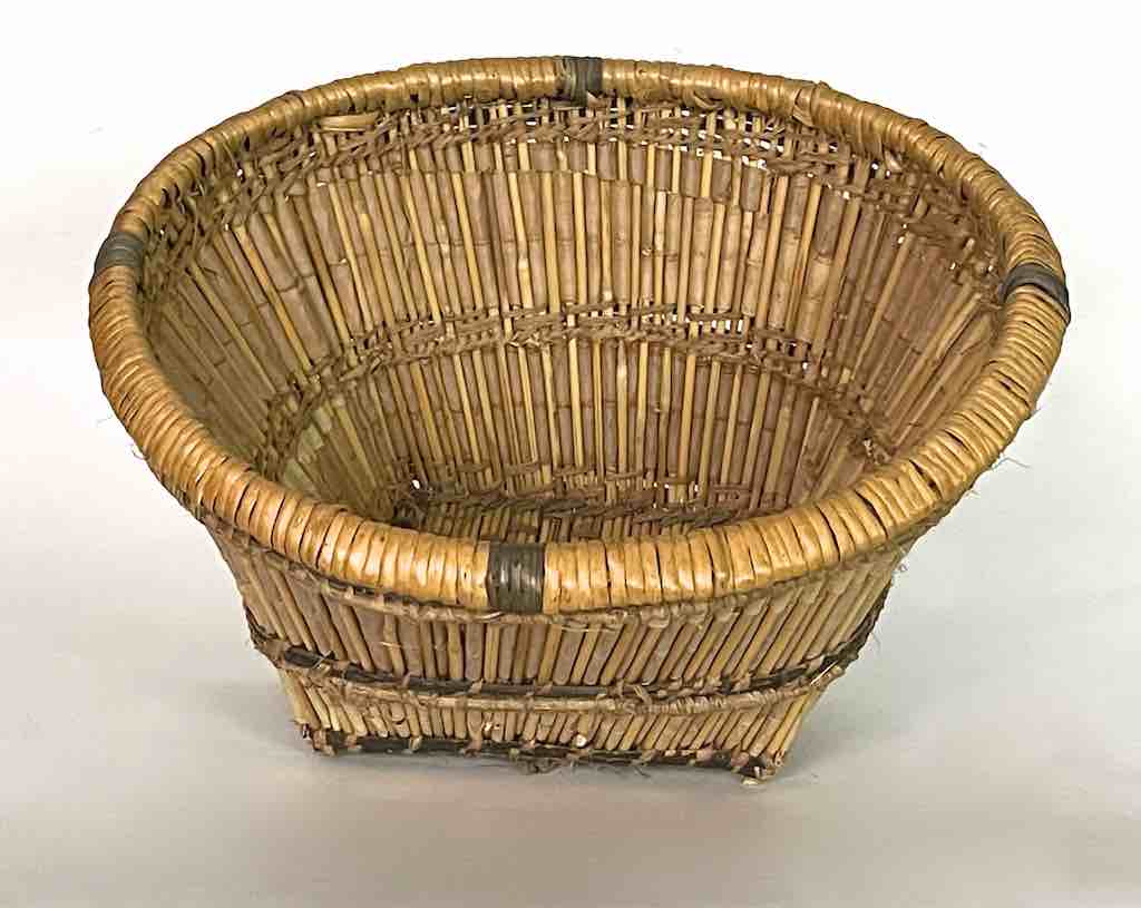 Sturdy Banana Leaf Dogon Basket - Mali | 7 x 13"
