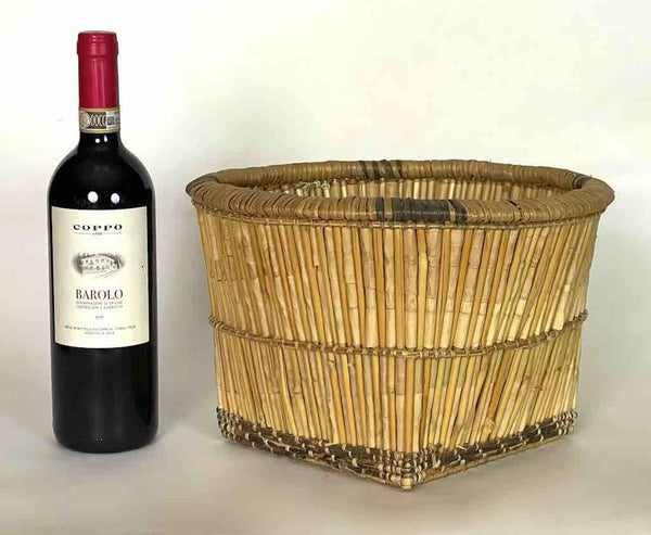 Sturdy Banana Leaf Dogon Basket - Mali | 7 x 12"