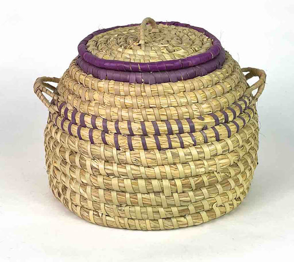 Spherical covered coil basket | 10.5" x 7.5"