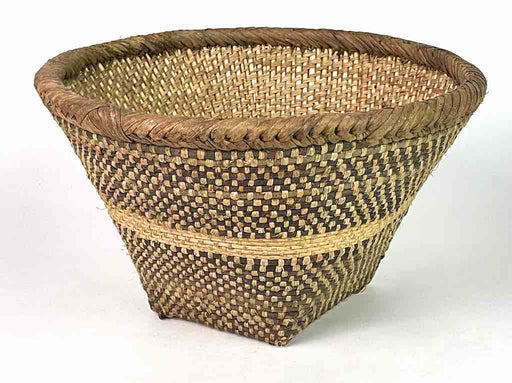 Large Finely Woven Mossi Basket - Mali | 8 x 13"