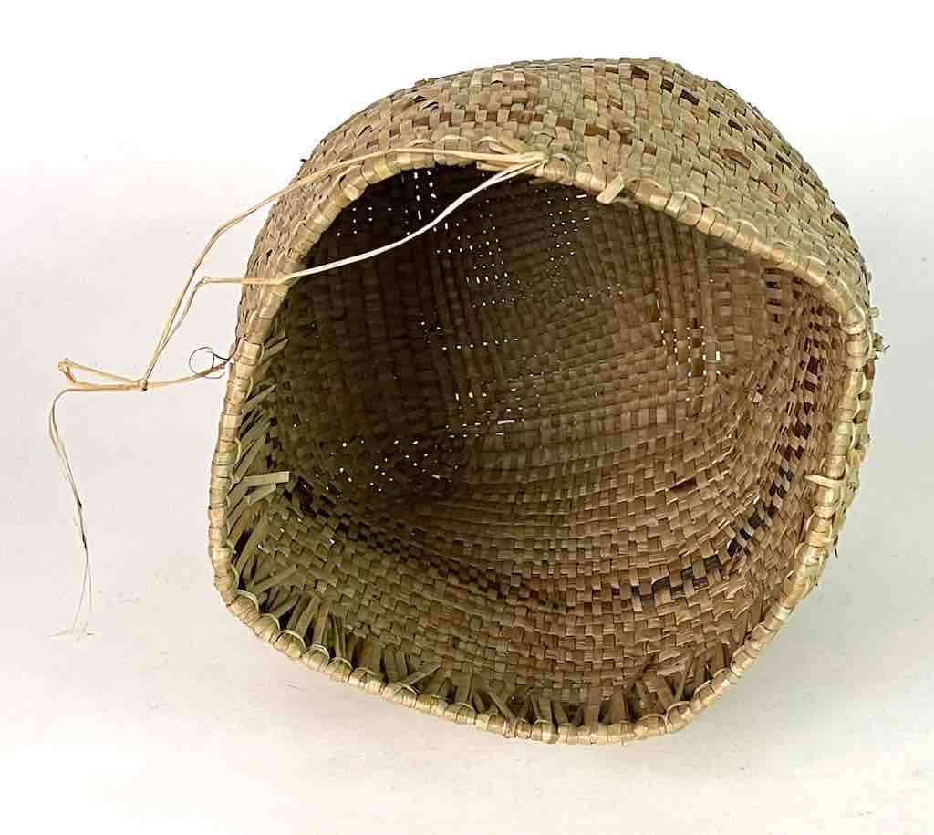 Handwoven Flexible Small Cylindrical Swampgrass Basket