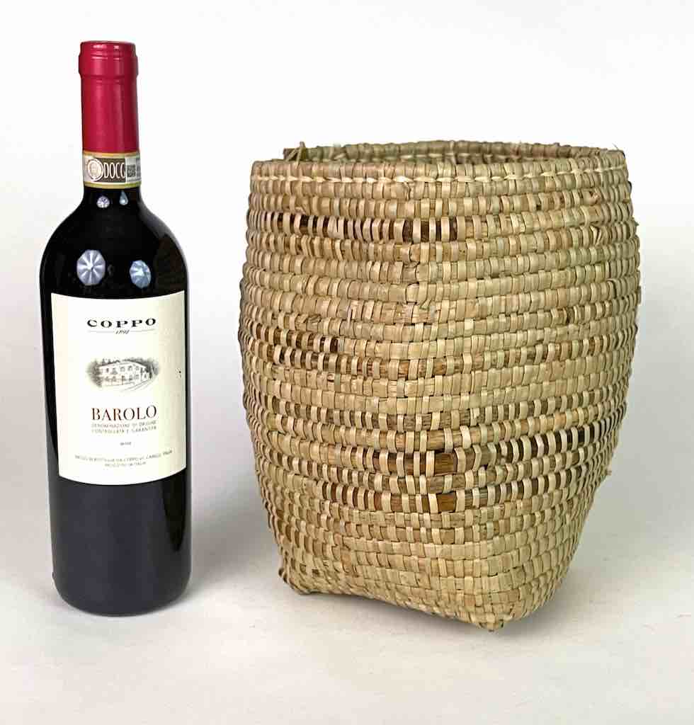 Handwoven Flexible Small Cylindrical Swampgrass Basket