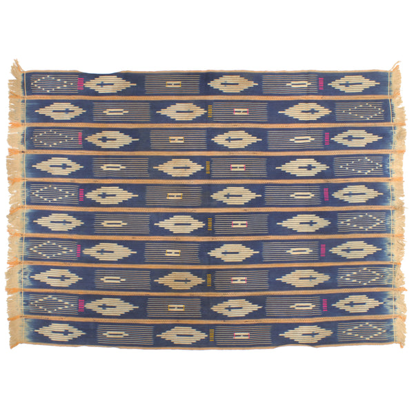 Vintage Baule Textile "Wrapper" | 57" x 40" - Niger Bend