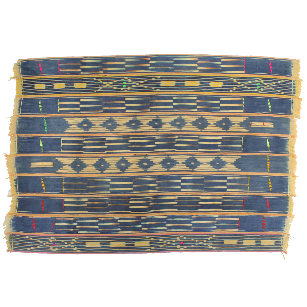 Vintage Baule Textile "Wrapper" | 60" x 41" - Niger Bend
