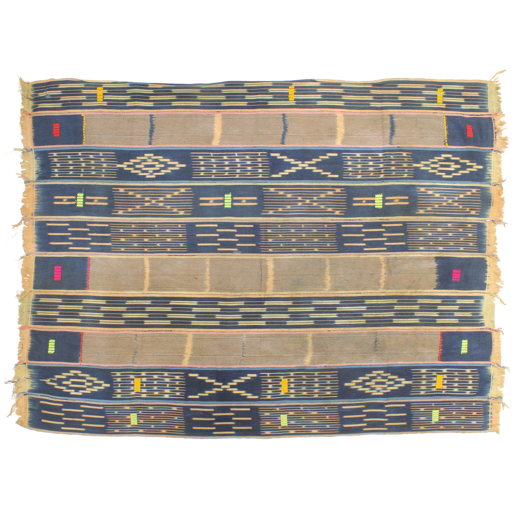 Vintage Baule Textile "Wrapper" | 58" x 43" - Niger Bend