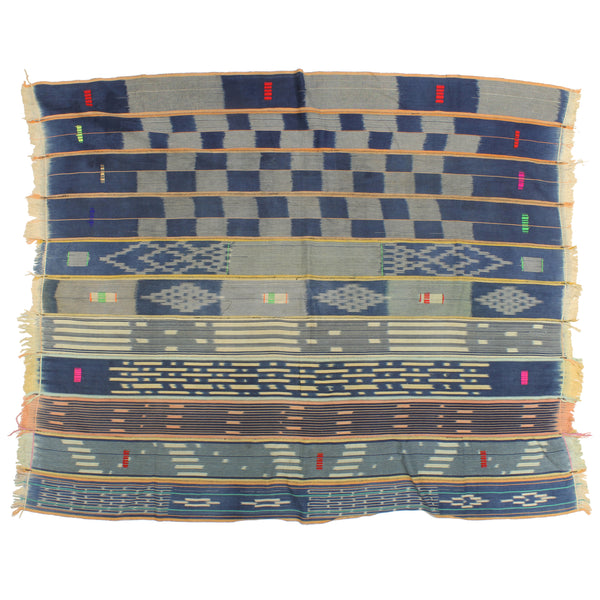 Vintage Baule Textile "Wrapper" | 59" x 46" - Niger Bend