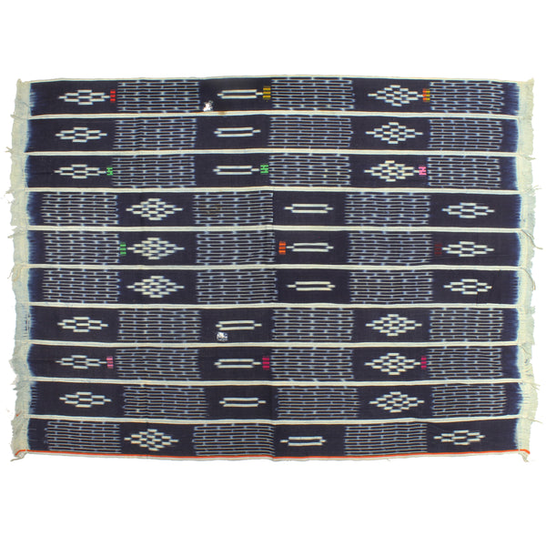 Vintage Baule Textile "Wrapper" | 59" x 43" - Niger Bend