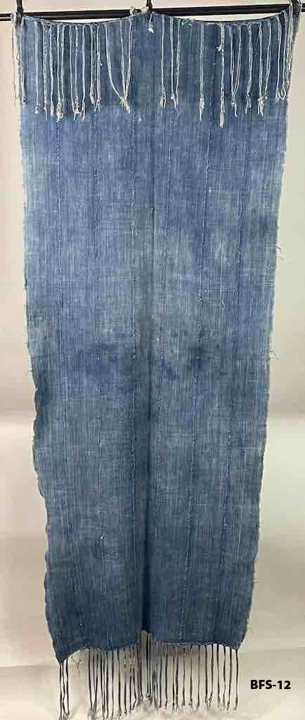 Vintage Mossi Indigo Wedding Shawl - Burkina Faso