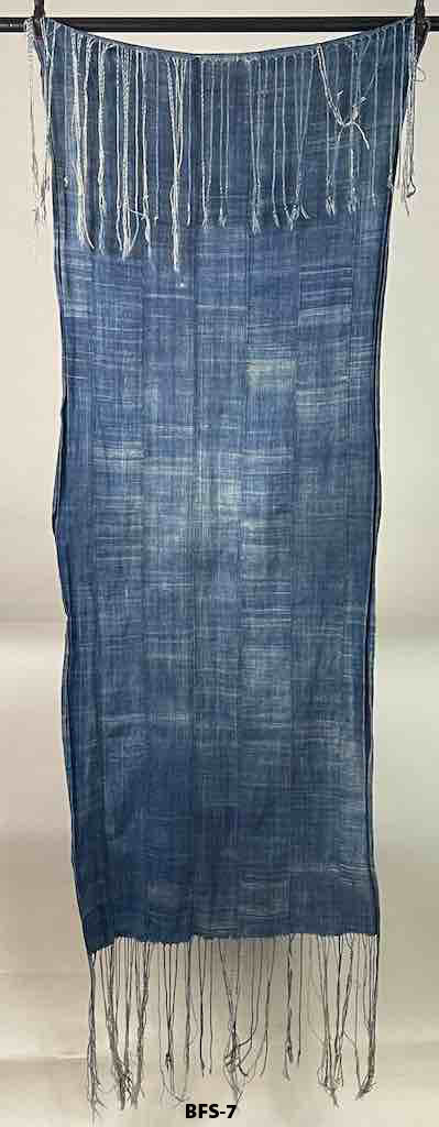 Vintage Mossi Indigo Wedding Shawl - Burkina Faso