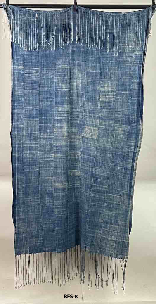 Vintage Mossi Indigo Wedding Shawl - Burkina Faso