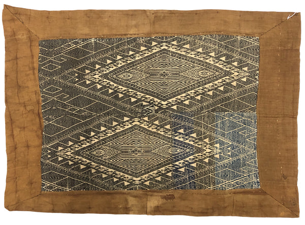 Vintage Black Tay Blanket from Vietnam - Niger Bend