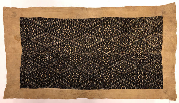 Vintage Black Tay Blanket from Vietnam - Niger Bend