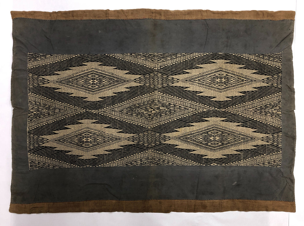 Vintage Black Tay Blanket from Vietnam - Niger Bend