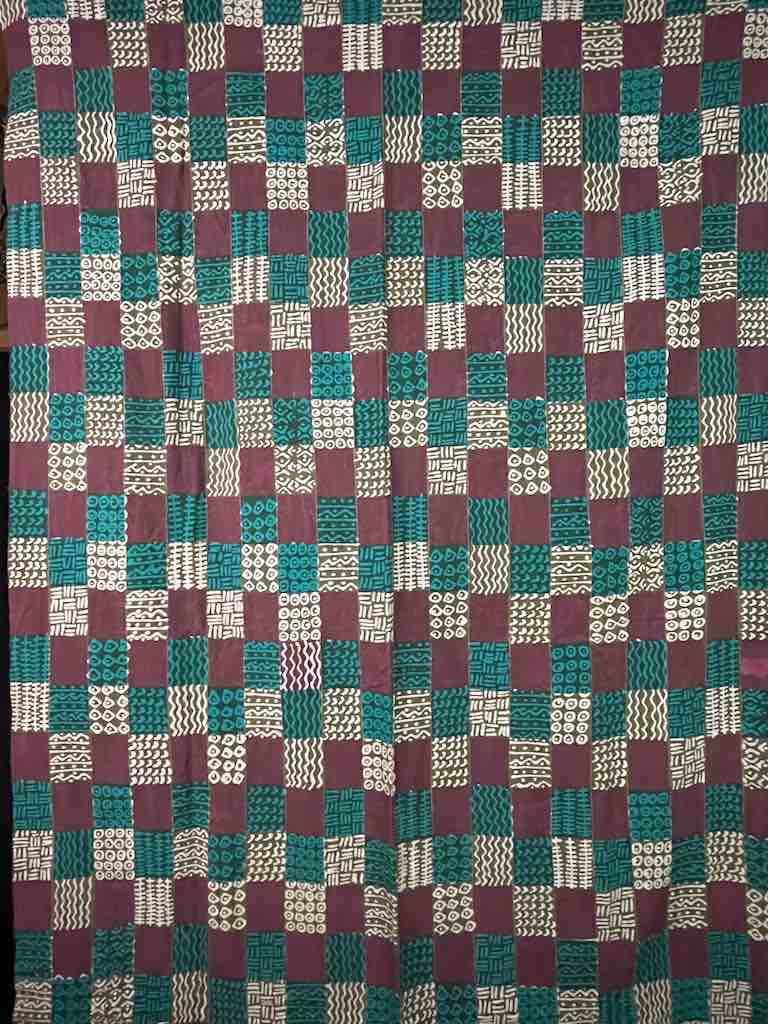 XL Fulani Peulh African Colorful Mudcloth Textile | 88 x 46"