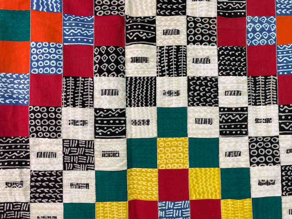 XL Fulani Peulh African Colorful Mudcloth Textile | 99 x 41"