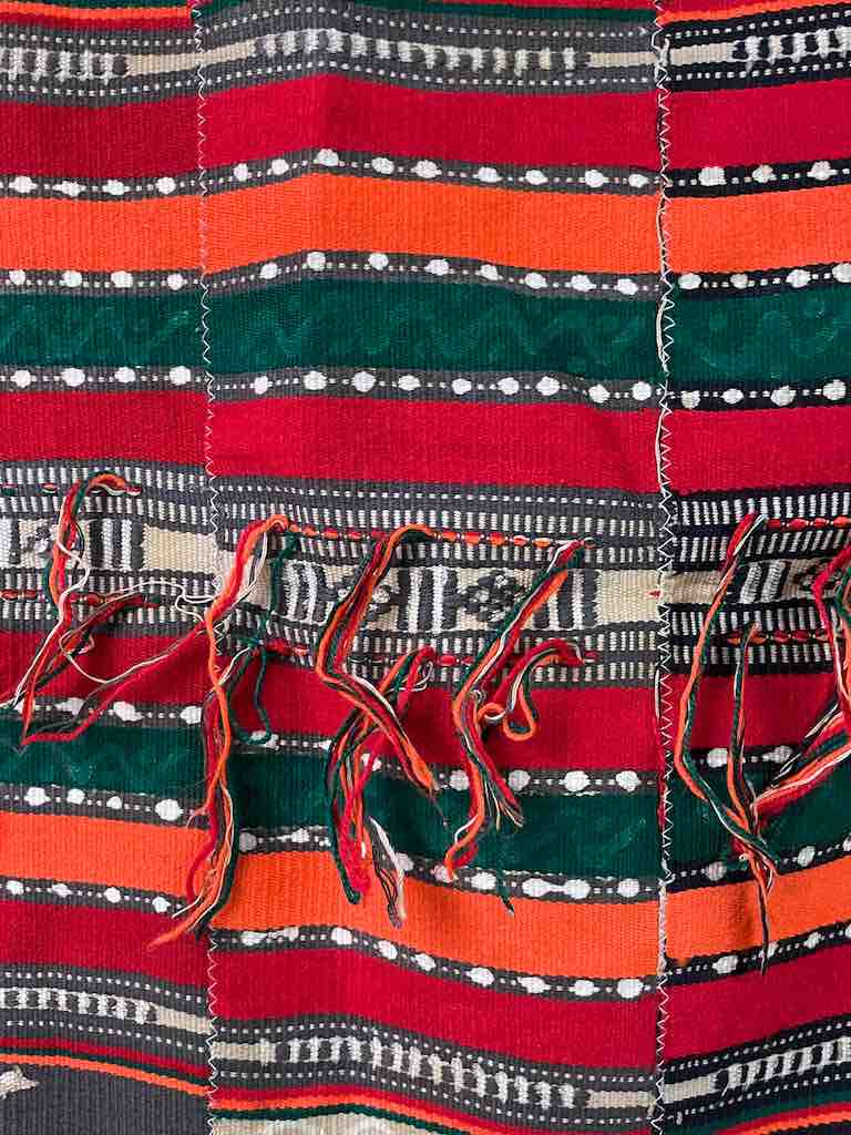 XL Fulani Peulh African Colorful Mudcloth Textile | 90 x 43"