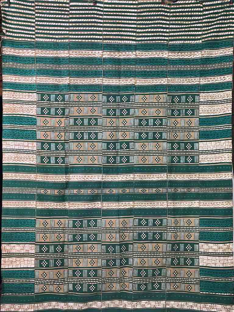 XL Fulani Peulh African Colorful Mudcloth Textile | 83 x 49"