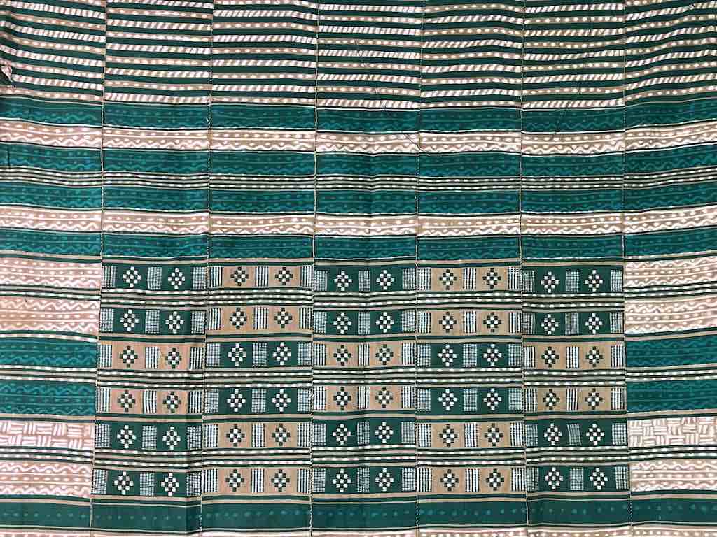 XL Fulani Peulh African Colorful Mudcloth Textile | 83 x 49"