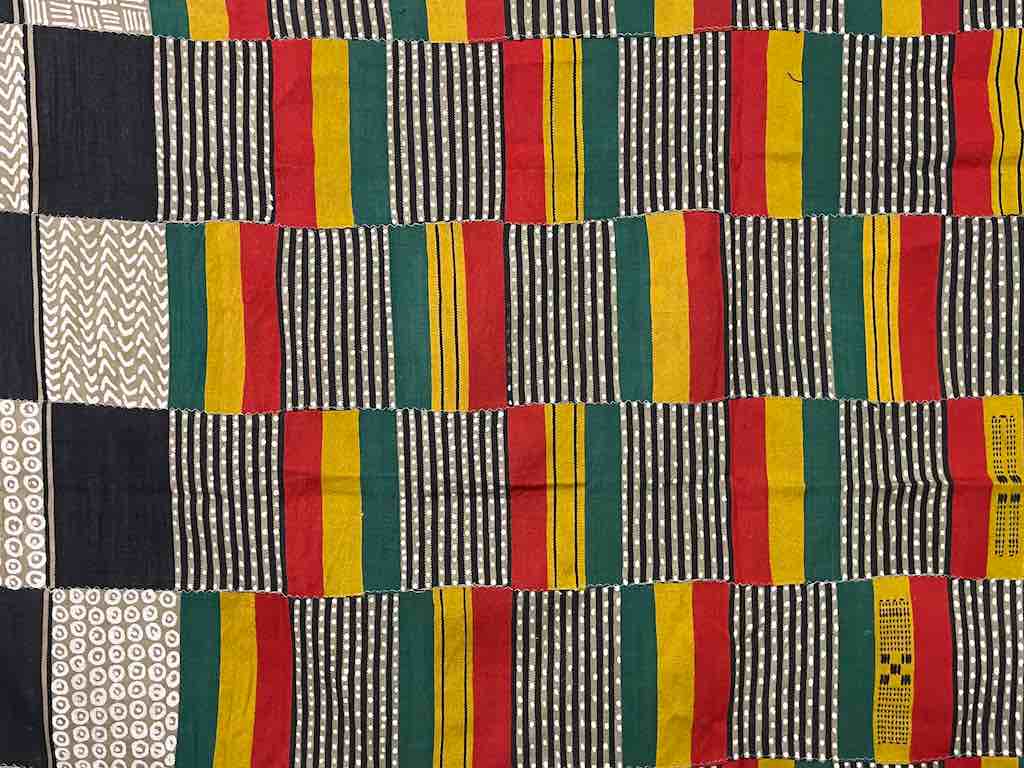 XL Fulani Peulh African Colorful Mudcloth Textile | 67 x 45"