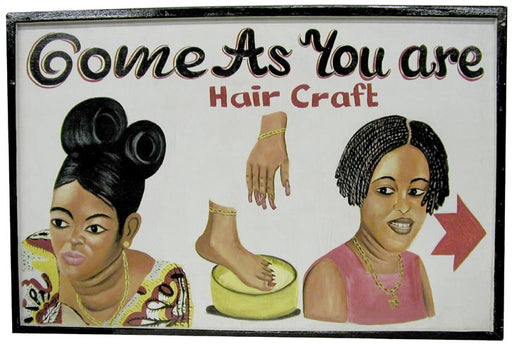 Large beauty salon sign