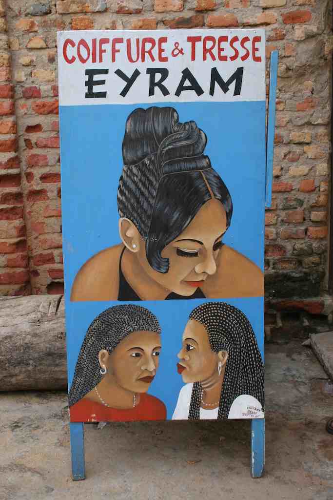 3 African Woman Portrait Beauty Salon Sandwich Sign – Side B