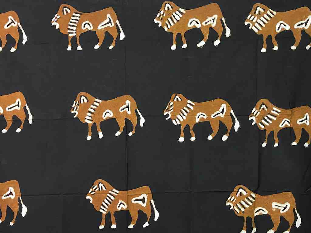 Bamana Animal Design Contemporary Mudcloth - Mali