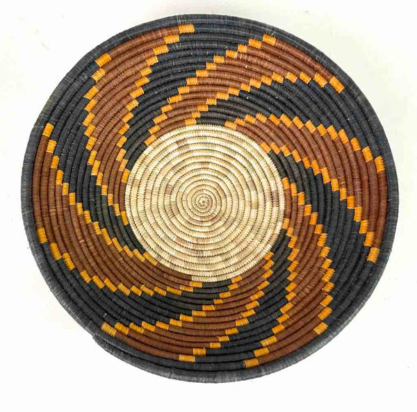 Finest Quality Handwoven Batoro Raffia Basket/Bowl | 10"