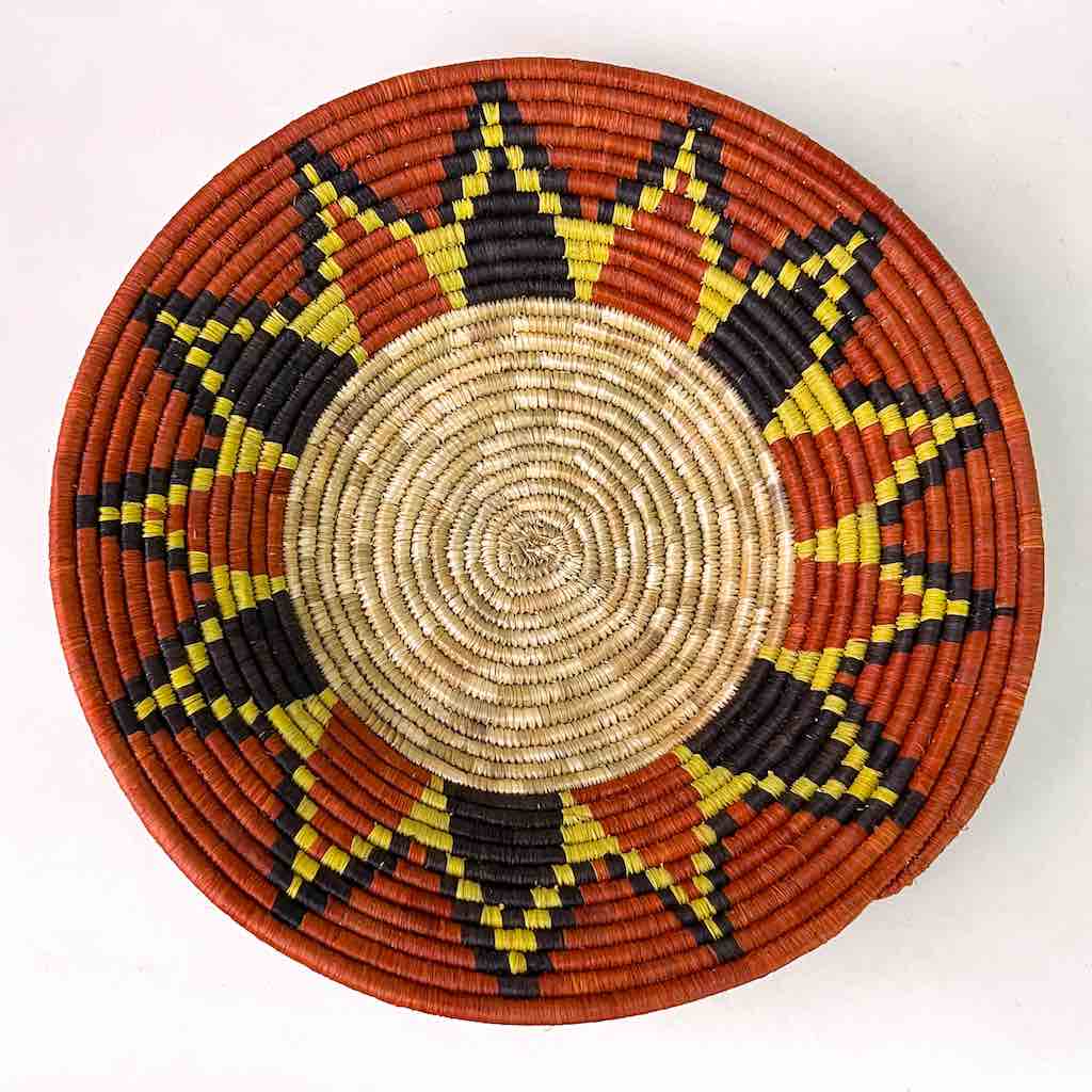 Finest Quality Handwoven Batoro Raffia Basket/Bowl | 9.5"