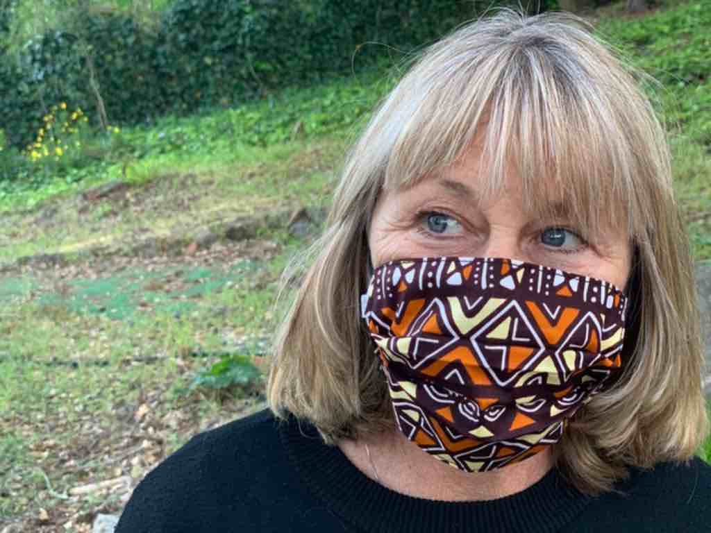 100% Cotton Dutch Wax Print Ghanaian African Mudcloth Face Mask