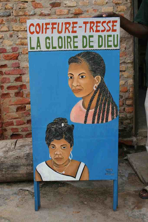 Large 2-Women’s Portraits Beauty Salon Sandwich Sign – Side B