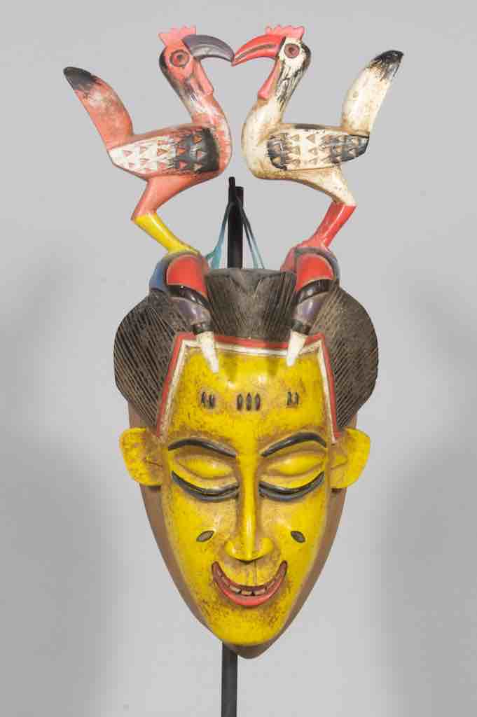 Hornbill Pair Top Guro Human Face Mask - Ivory Coast