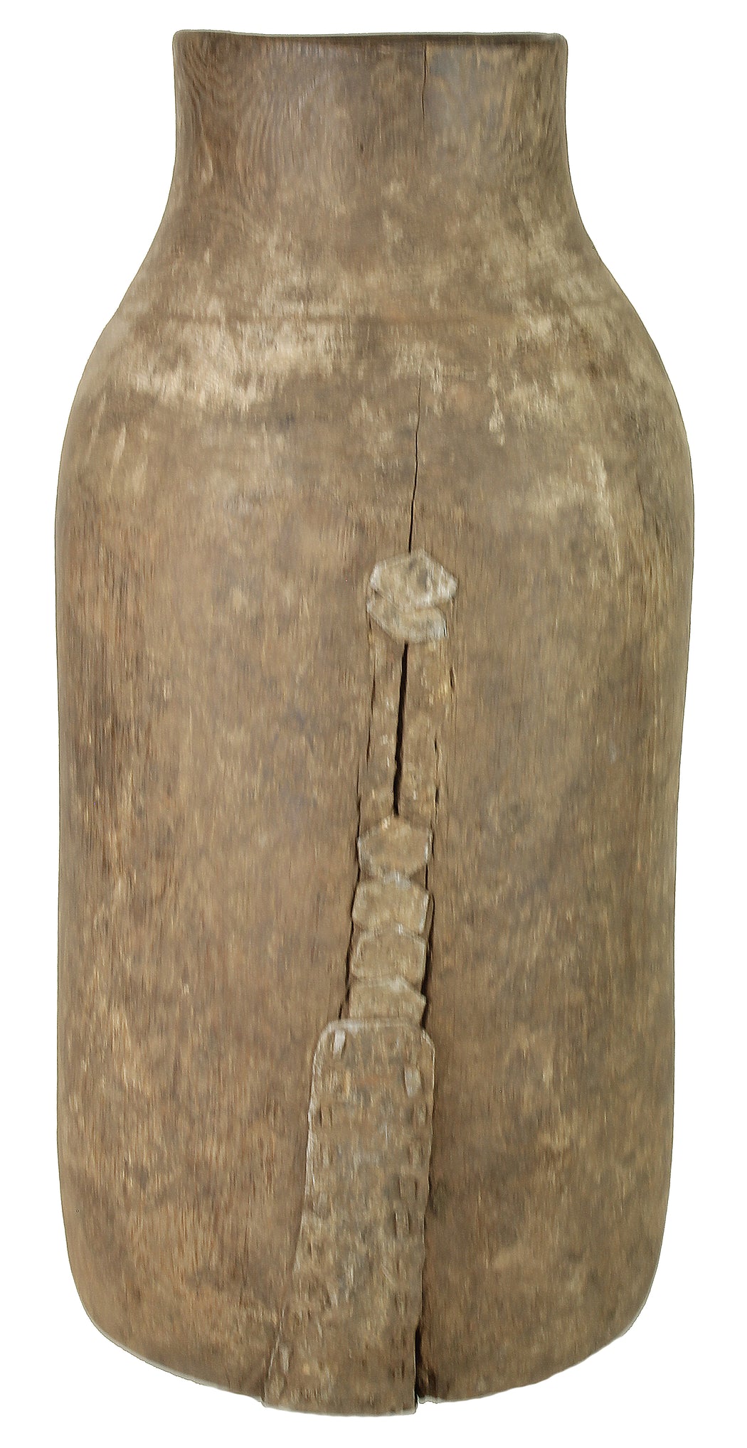 Vintage Hima Repoussed Milk Vessel Decor Vase | 14" - Niger Bend