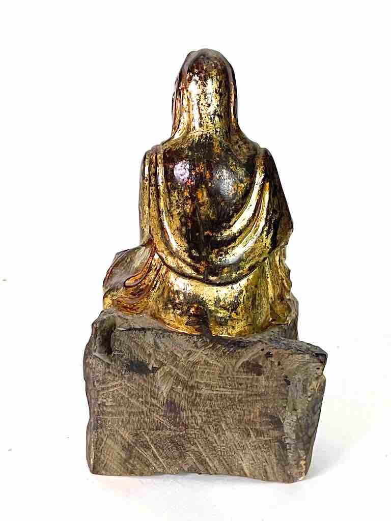 Antique Gold Color Vietnamese Buddha Statue