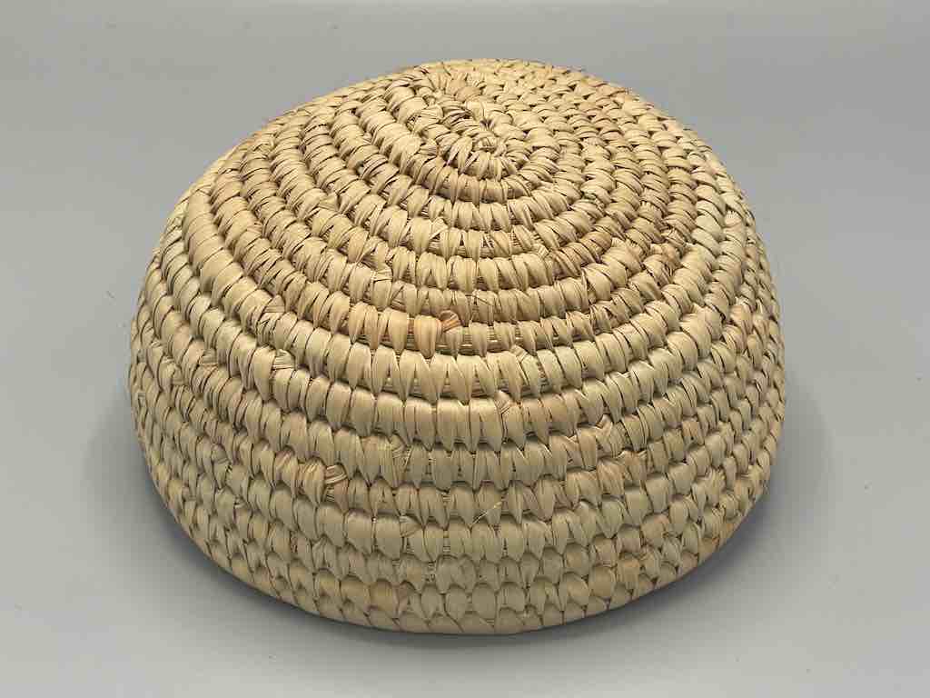 Small Large Coil Raffia Bowl Basket - Burkina Faso | 7.5 x 4"