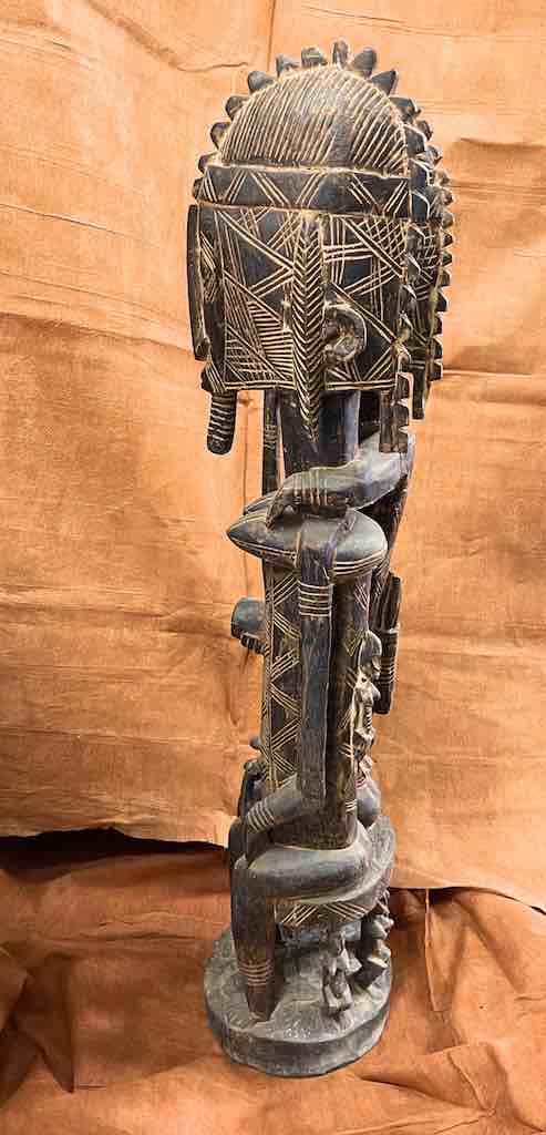 Dogon Primordial Couple Ancestor Spirit Statue | 42" - Mali