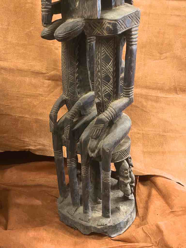 Dogon Primordial Couple Ancestor Spirit Statue | 42" - Mali