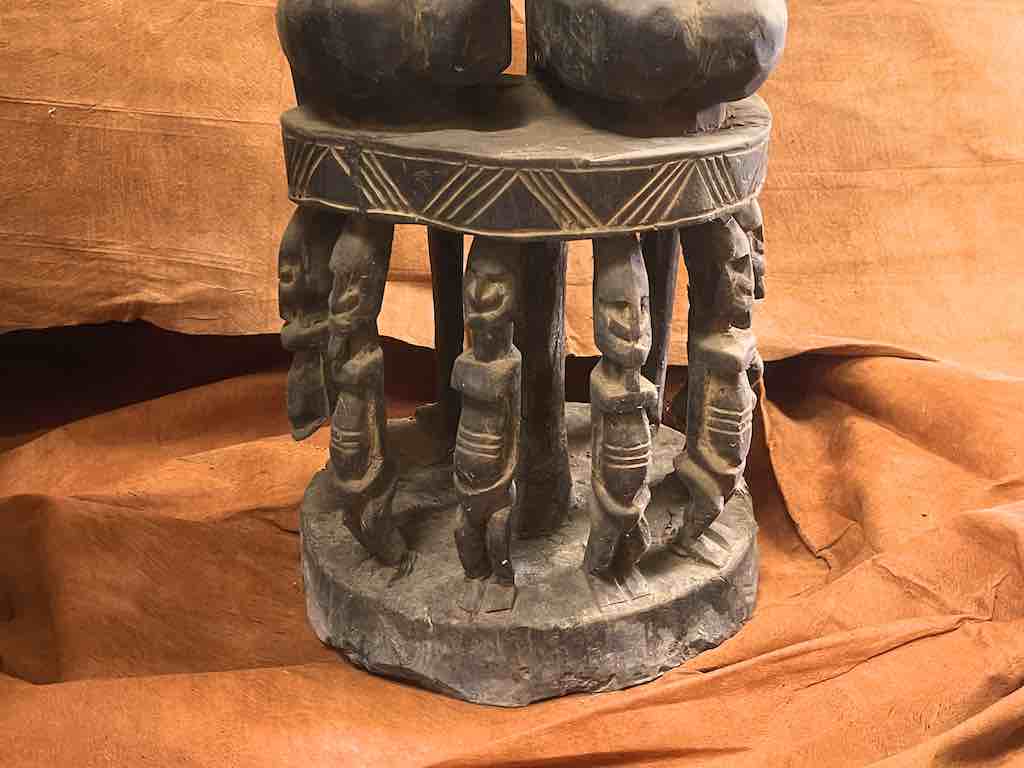 Dogon Primordial Couple Ancestor Spirit Statue | 42" - Mali