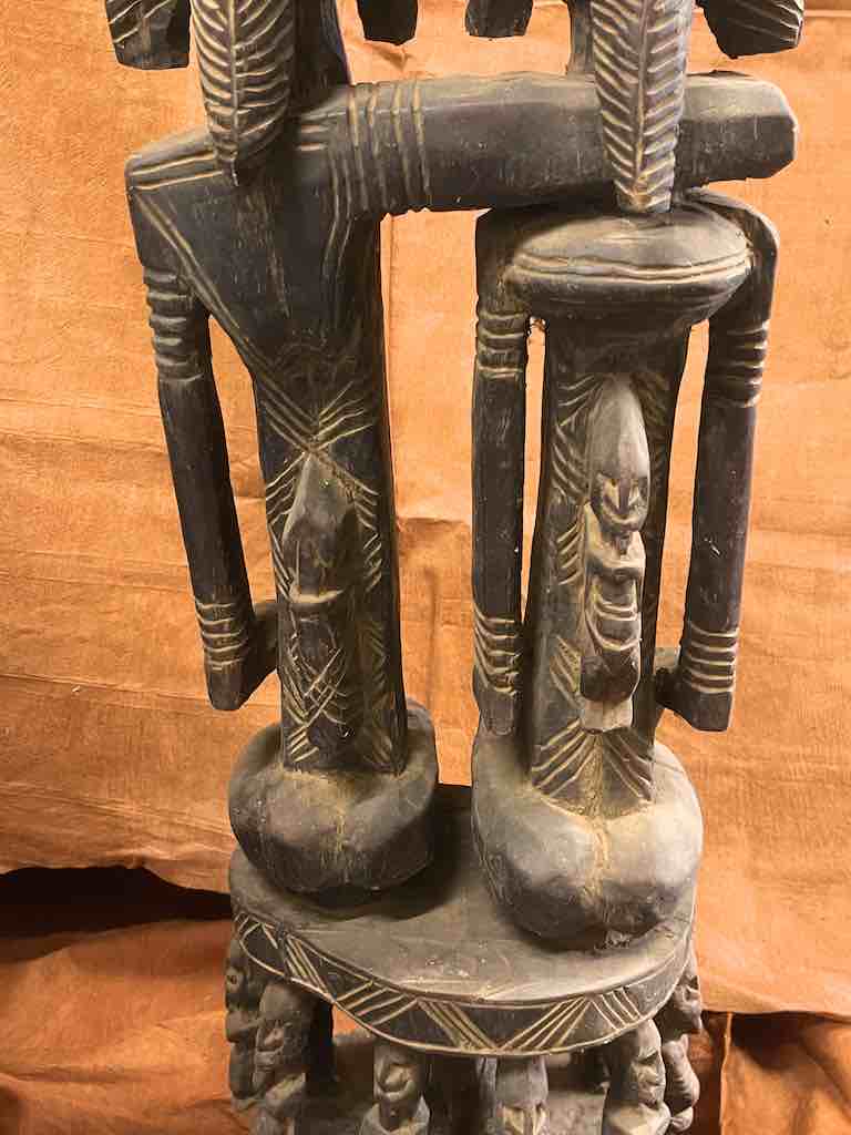 Dogon Primordial Couple Ancestor Spirit Statue | 42" - Mali