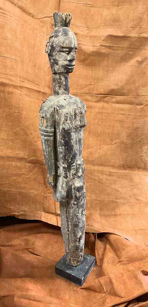 Vintage Eket Male Ancestor Spirit Statue | 47" - Nigeria