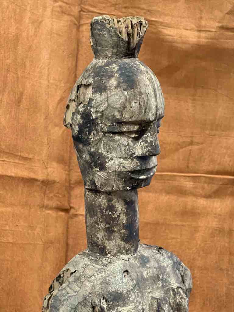 Vintage Eket Male Ancestor Spirit Statue | 47" - Nigeria